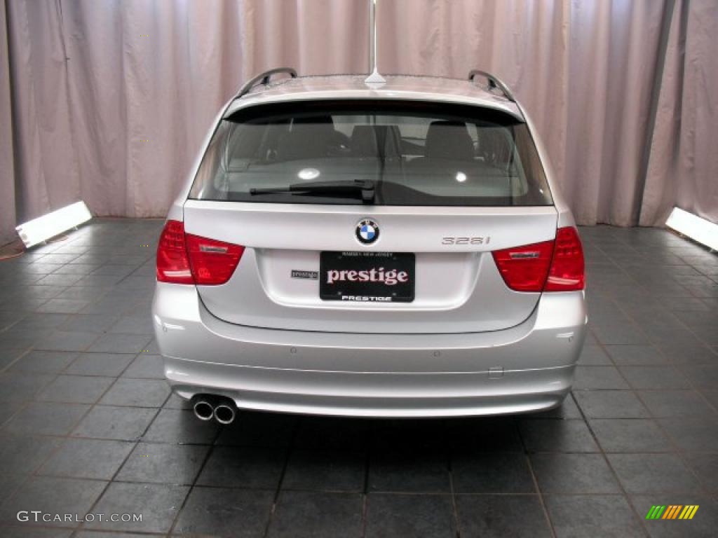 2009 3 Series 328xi Sport Wagon - Titanium Silver Metallic / Grey photo #3