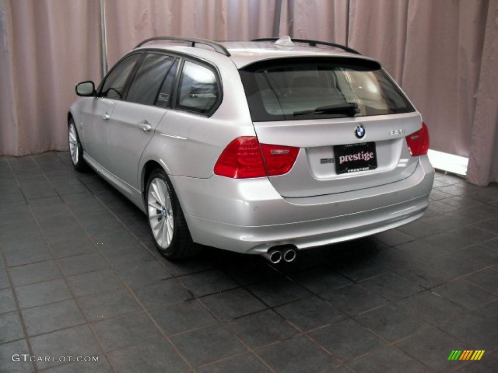 2009 3 Series 328xi Sport Wagon - Titanium Silver Metallic / Grey photo #4