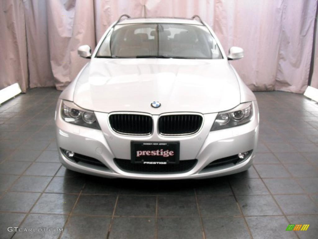 2009 3 Series 328xi Sport Wagon - Titanium Silver Metallic / Grey photo #12