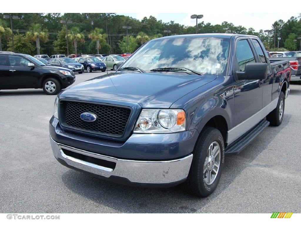 2006 F150 XLT SuperCab - Medium Wedgewood Blue Metallic / Medium/Dark Flint photo #11
