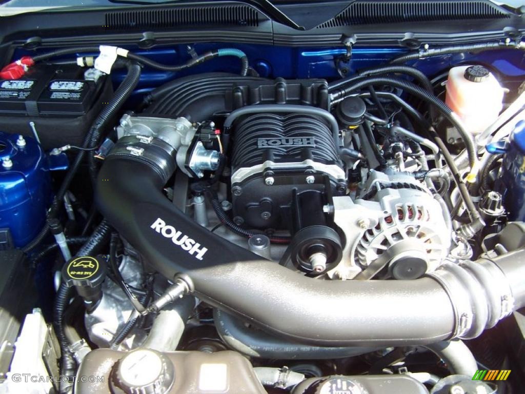 2008 Mustang Roush 427R Coupe - Vista Blue Metallic / Black/Blue photo #14