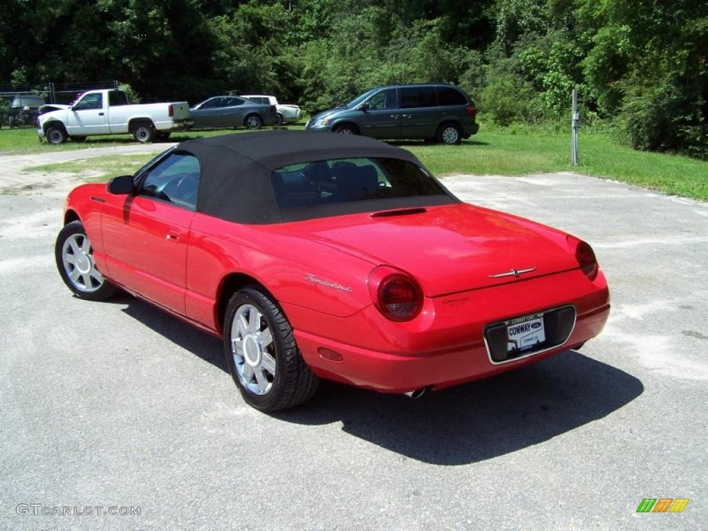 2005 Thunderbird Premium Roadster - Torch Red / Black Ink/Red photo #7