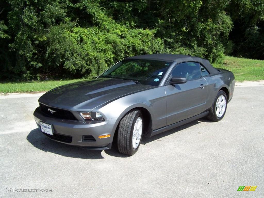 2010 Sterling Grey Metallic Ford Mustang V6 Convertible 33081704 Gtcarlot Com Car Color Galleries