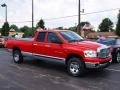 2007 Flame Red Dodge Ram 1500 SLT Quad Cab 4x4  photo #2