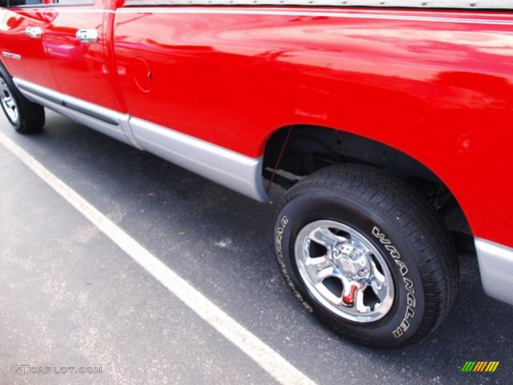 2007 Ram 1500 SLT Quad Cab 4x4 - Flame Red / Khaki Beige photo #4