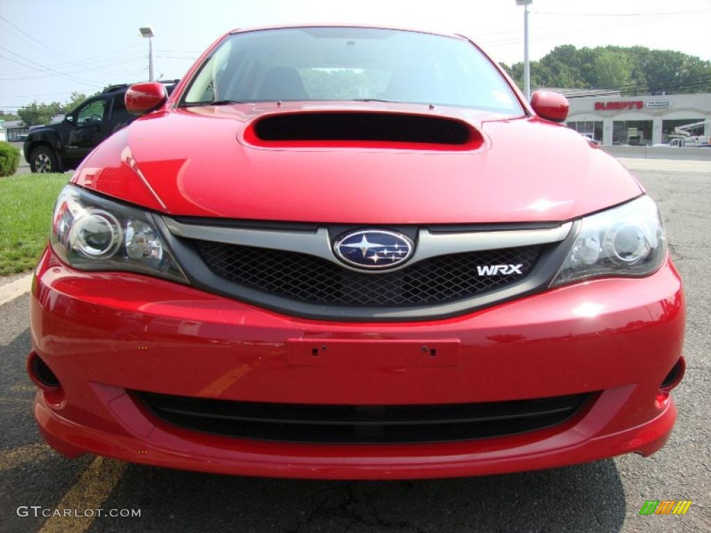 2009 Impreza WRX Sedan - Lightning Red / Carbon Black photo #9