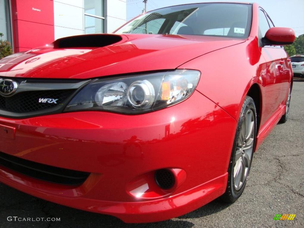 2009 Impreza WRX Sedan - Lightning Red / Carbon Black photo #10