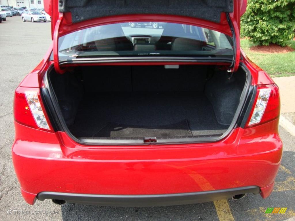 2009 Impreza WRX Sedan - Lightning Red / Carbon Black photo #21