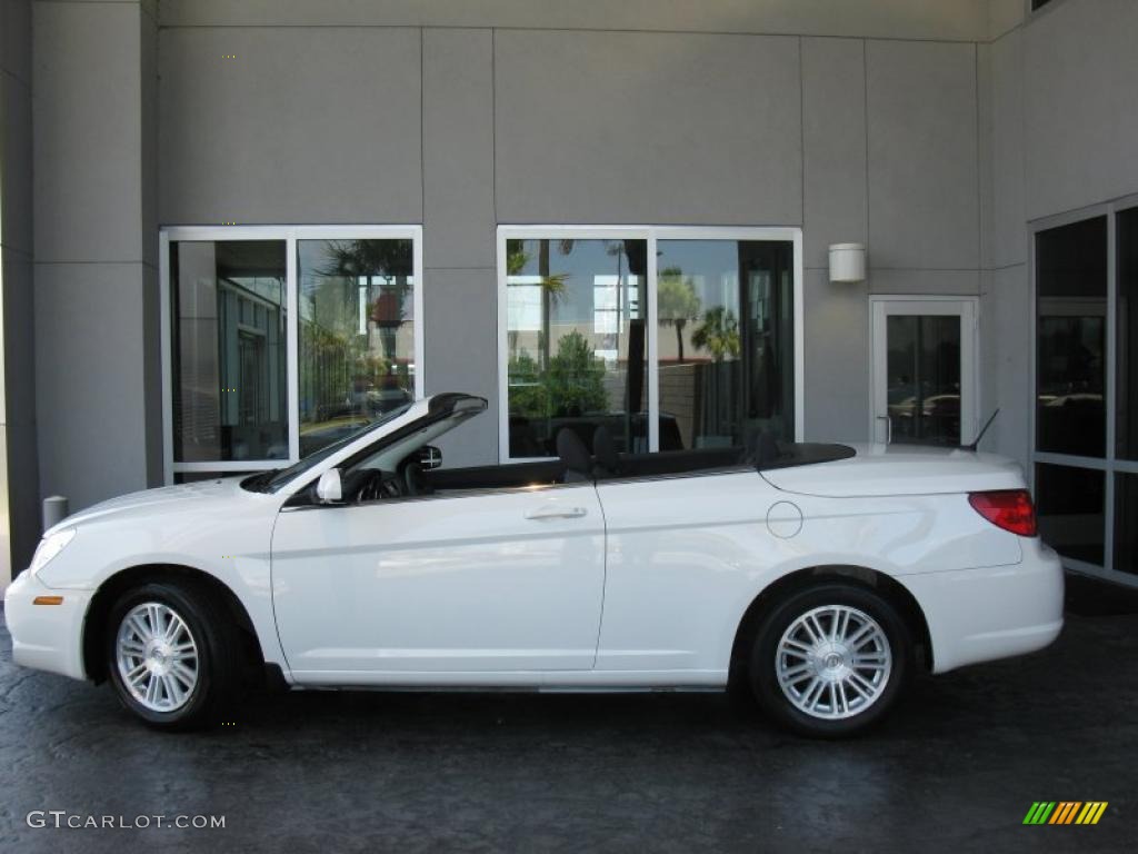 2009 Sebring Touring Convertible - Stone White / Dark Slate Gray photo #3