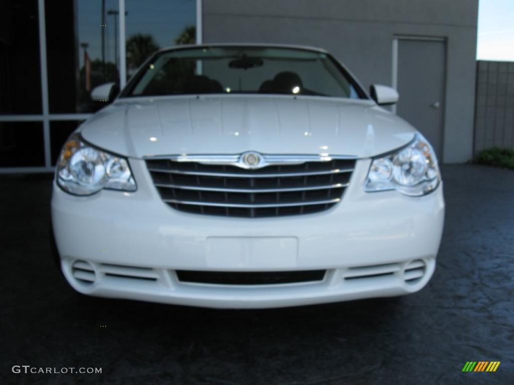 2009 Sebring Touring Convertible - Stone White / Dark Slate Gray photo #4