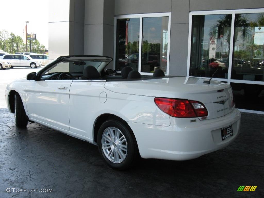 2009 Sebring Touring Convertible - Stone White / Dark Slate Gray photo #6