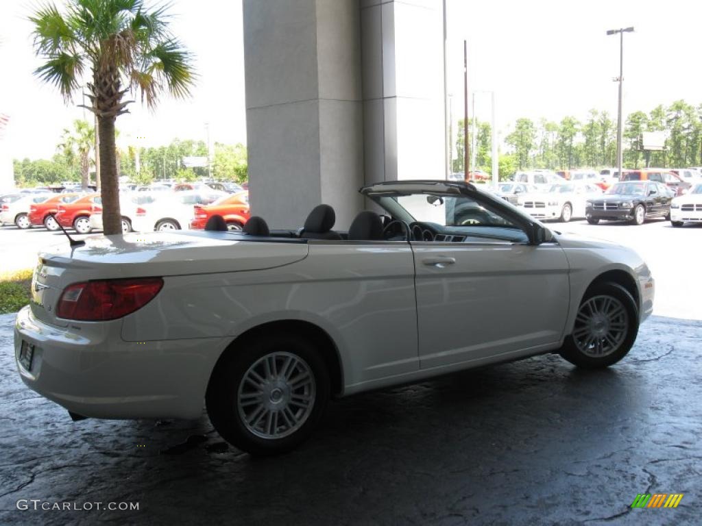 2009 Sebring Touring Convertible - Stone White / Dark Slate Gray photo #7