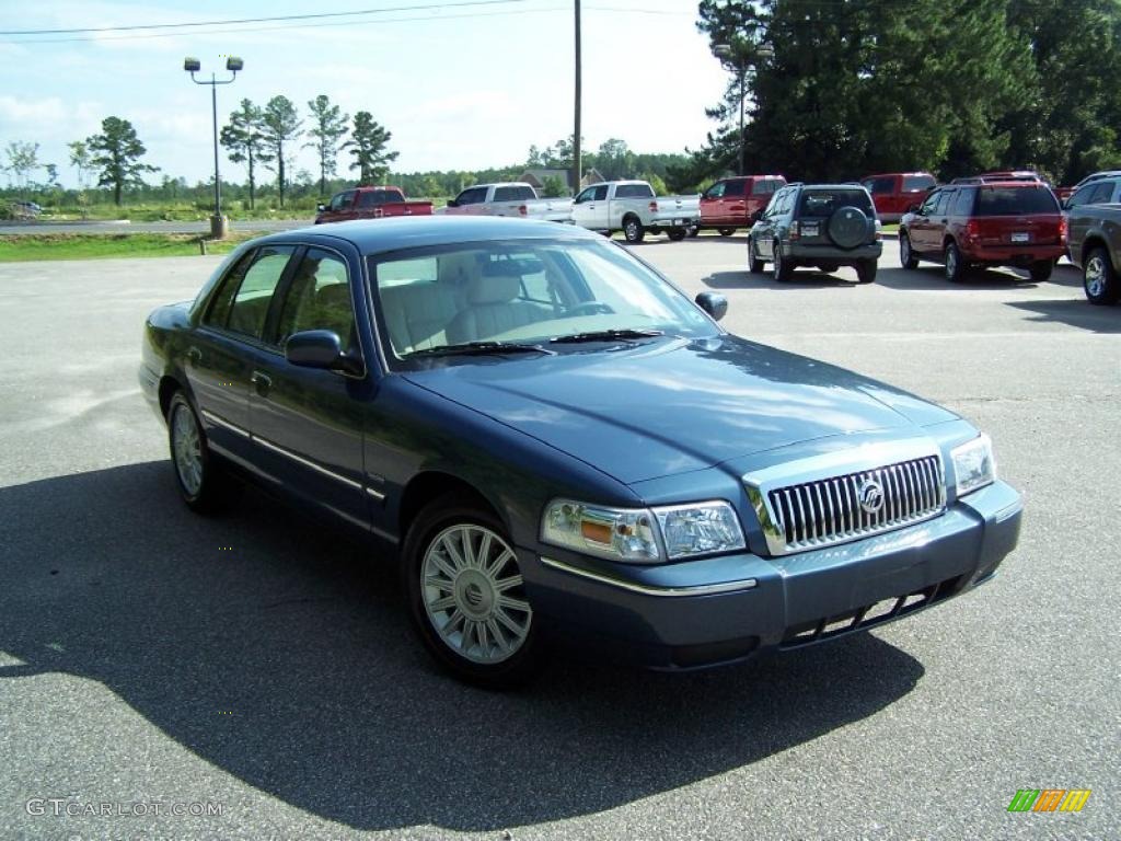 2010 Grand Marquis LS Ultimate Edition - Norsea Blue Metallic / Light Camel photo #3