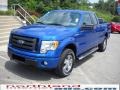 2010 Blue Flame Metallic Ford F150 STX SuperCab 4x4  photo #2