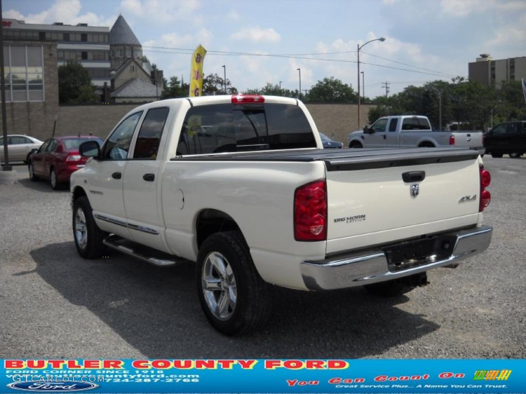 2007 Ram 1500 Big Horn Edition Quad Cab 4x4 - Cool Vanilla / Medium Slate Gray photo #4