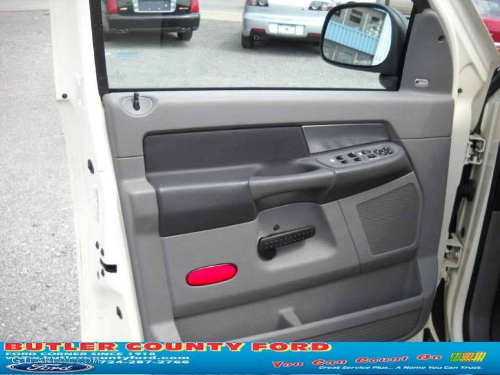2007 Ram 1500 Big Horn Edition Quad Cab 4x4 - Cool Vanilla / Medium Slate Gray photo #6