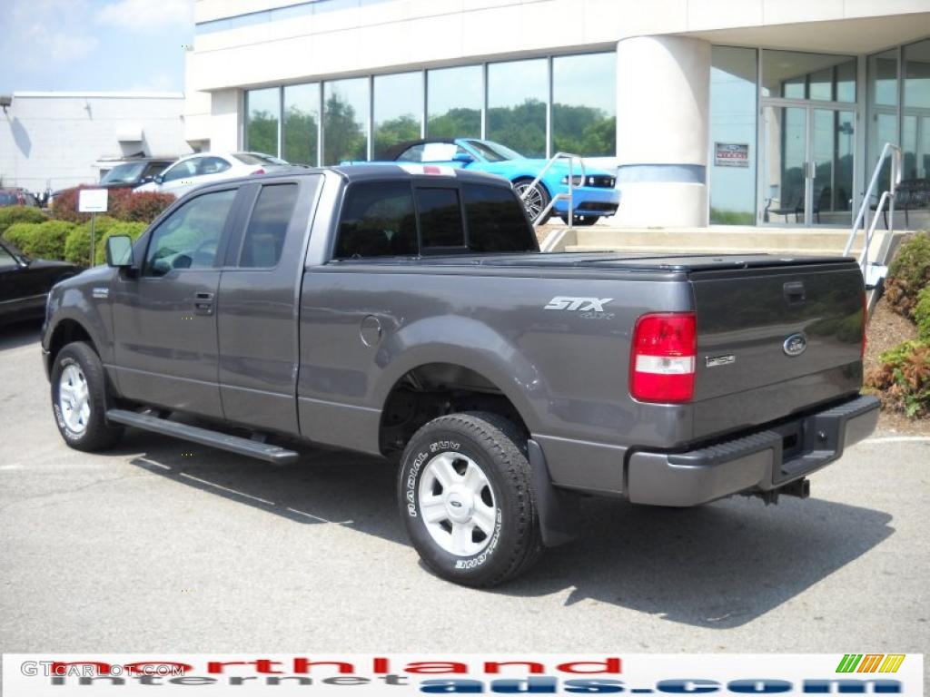 2005 F150 STX SuperCab 4x4 - Dark Shadow Grey Metallic / Medium Flint Grey photo #8