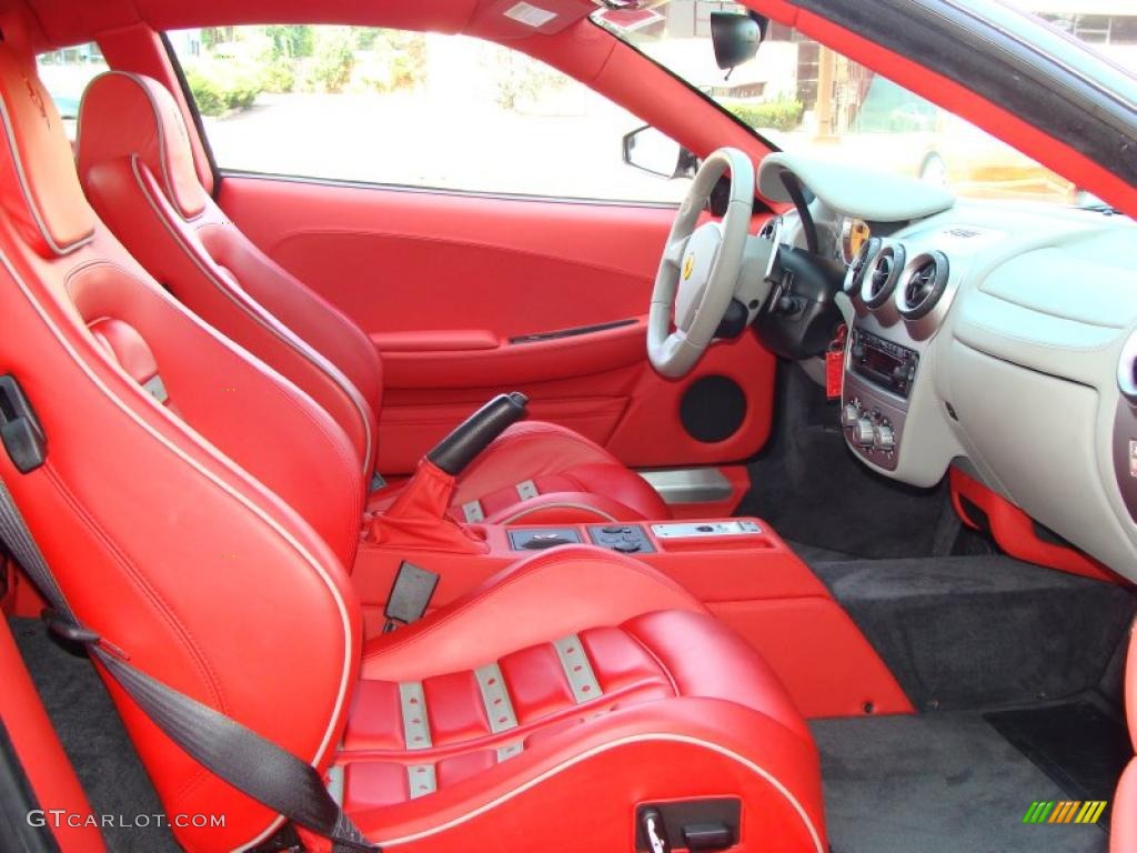 Rosso (Red) Interior 2006 Ferrari F430 Coupe F1 Photo #33112813