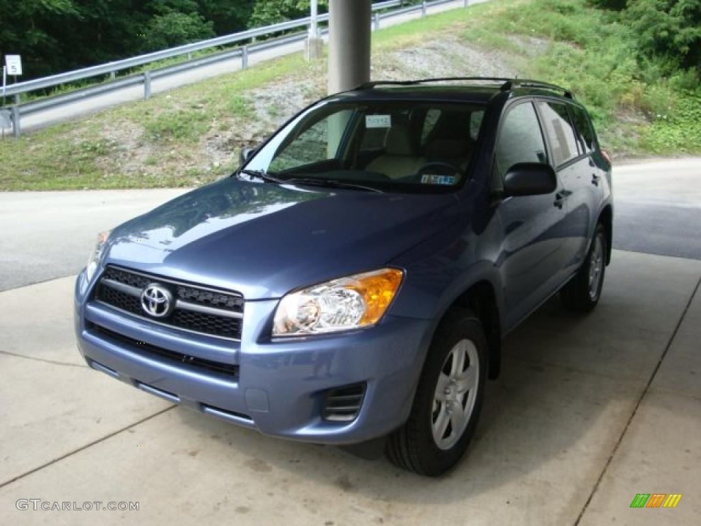 2010 RAV4 I4 4WD - Pacific Blue Metallic / Sand Beige photo #5