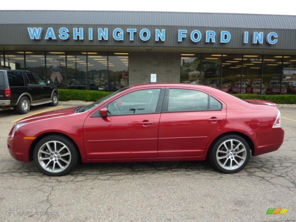 2008 Fusion SE - Redfire Metallic / Charcoal Black photo #1