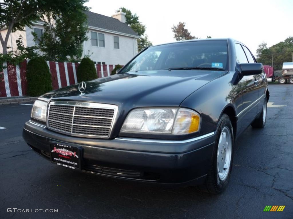 1996 C 220 Sedan - Black Opal Pearl Metallic / Gray photo #13