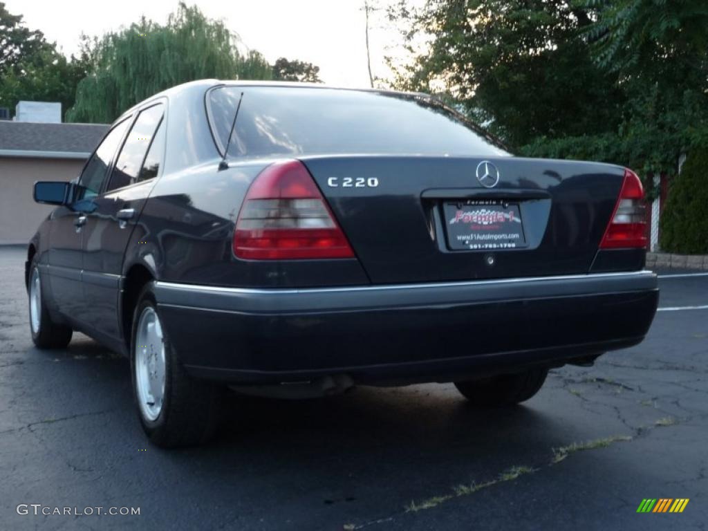 1996 C 220 Sedan - Black Opal Pearl Metallic / Gray photo #14