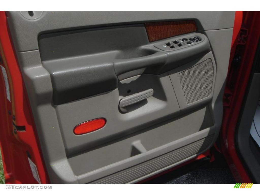 2006 Ram 3500 SLT Quad Cab 4x4 Dually - Flame Red / Khaki photo #15