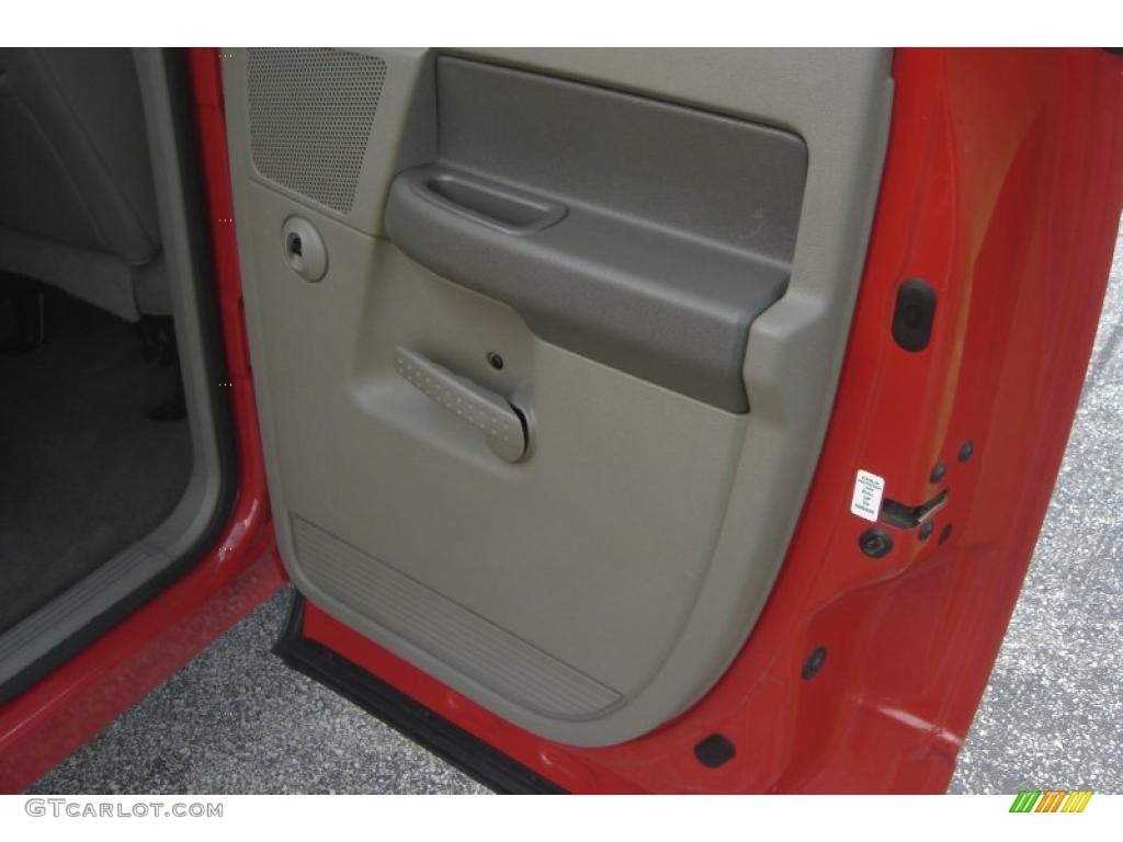 2006 Ram 3500 SLT Quad Cab 4x4 Dually - Flame Red / Khaki photo #45
