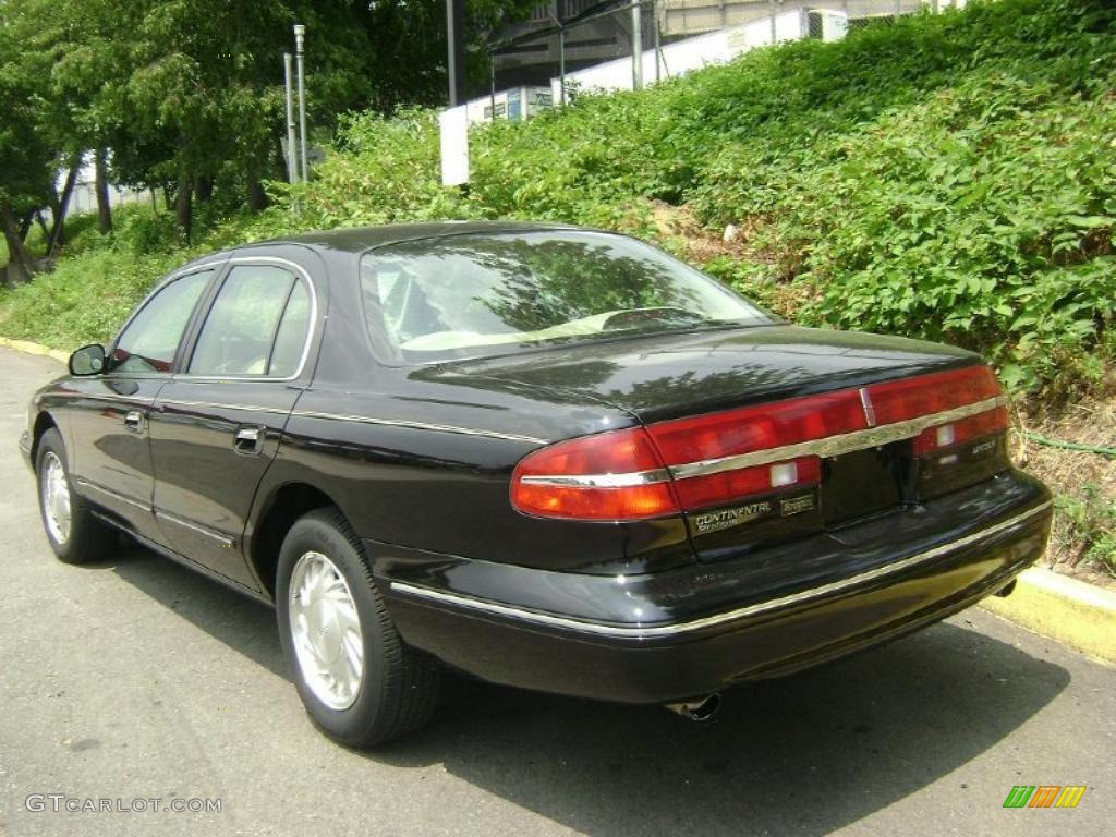 1997 Continental  - Black Clearcoat / Light Parchment photo #4