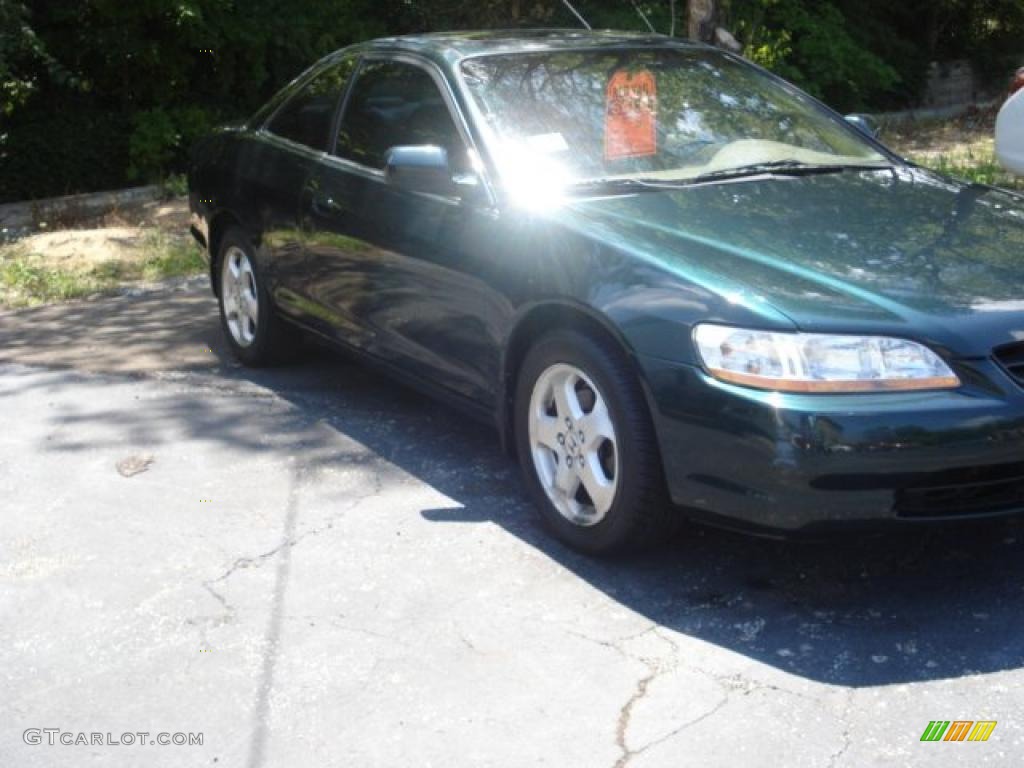 1999 Accord EX V6 Coupe - Dark Emerald Pearl / Ivory photo #3