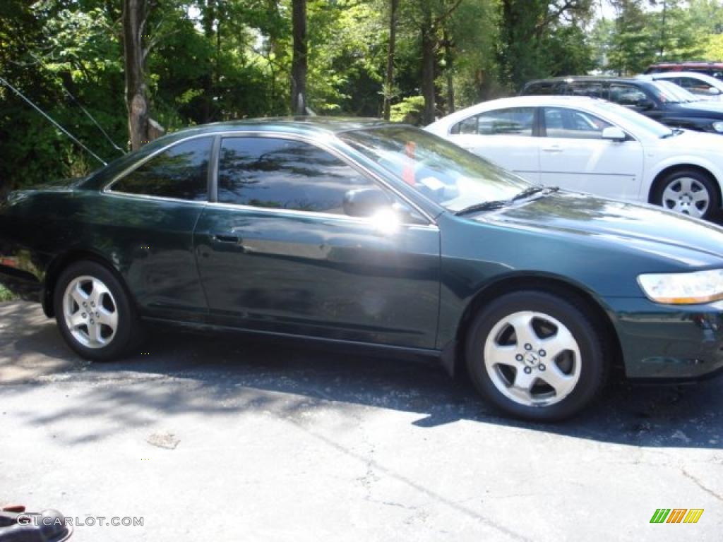 1999 Accord EX V6 Coupe - Dark Emerald Pearl / Ivory photo #4
