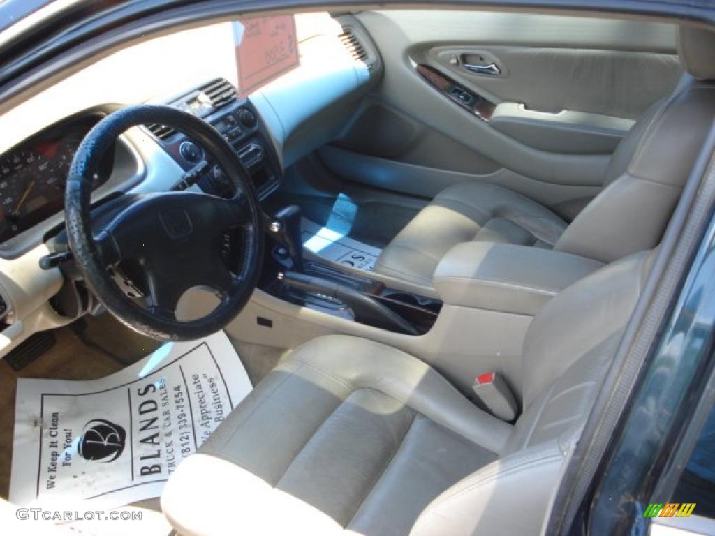1999 Accord EX V6 Coupe - Dark Emerald Pearl / Ivory photo #9
