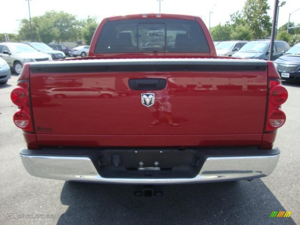 2008 Ram 1500 ST Quad Cab - Inferno Red Crystal Pearl / Medium Slate Gray photo #4