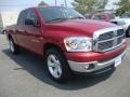 2008 Inferno Red Crystal Pearl Dodge Ram 1500 ST Quad Cab  photo #8