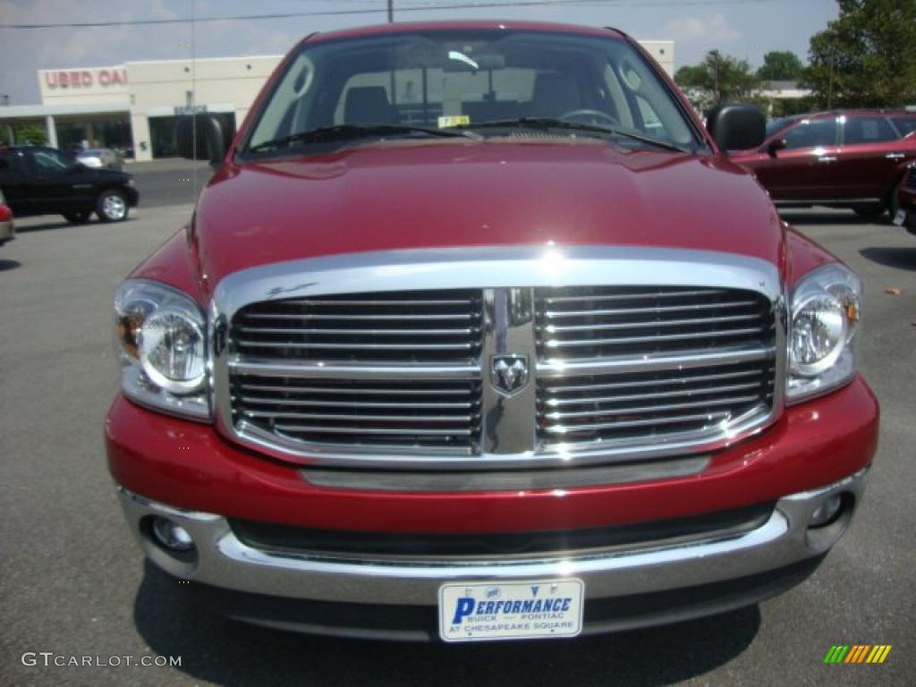 2008 Ram 1500 ST Quad Cab - Inferno Red Crystal Pearl / Medium Slate Gray photo #9