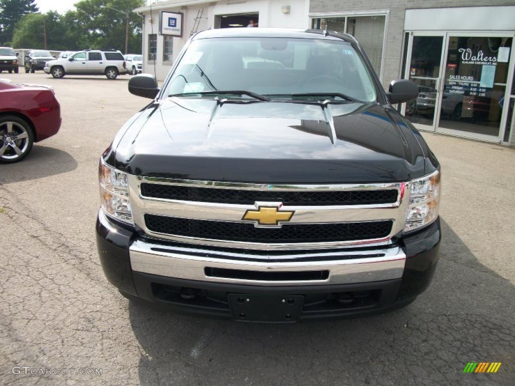 2010 Silverado 1500 LT Regular Cab 4x4 - Black / Ebony photo #7