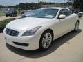 Moonlight White 2010 Infiniti G 37 Convertible Exterior