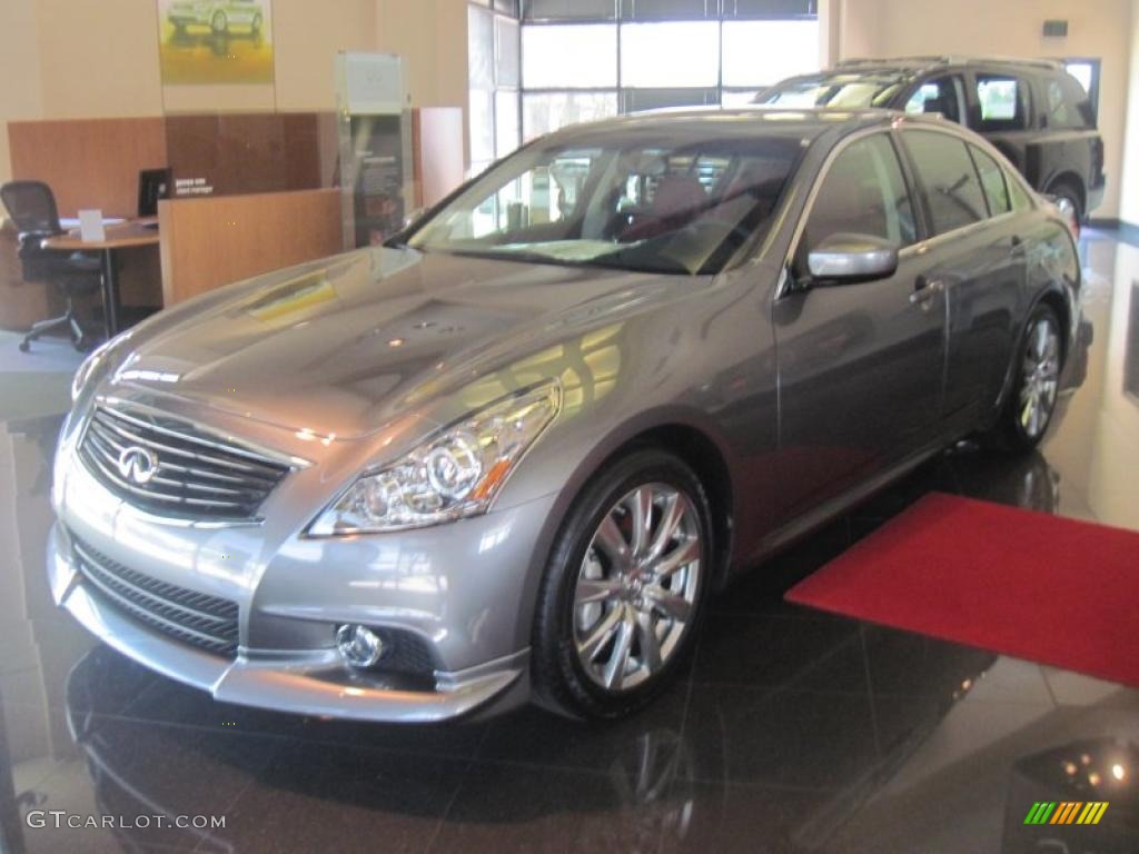 2010 G  37 S Anniversary Edition Sedan - Graphite Shadow / Monaco Red photo #1