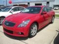 2010 Vibrant Red Infiniti G 37 S Sport Sedan  photo #1