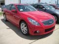 2010 Vibrant Red Infiniti G 37 S Sport Sedan  photo #2