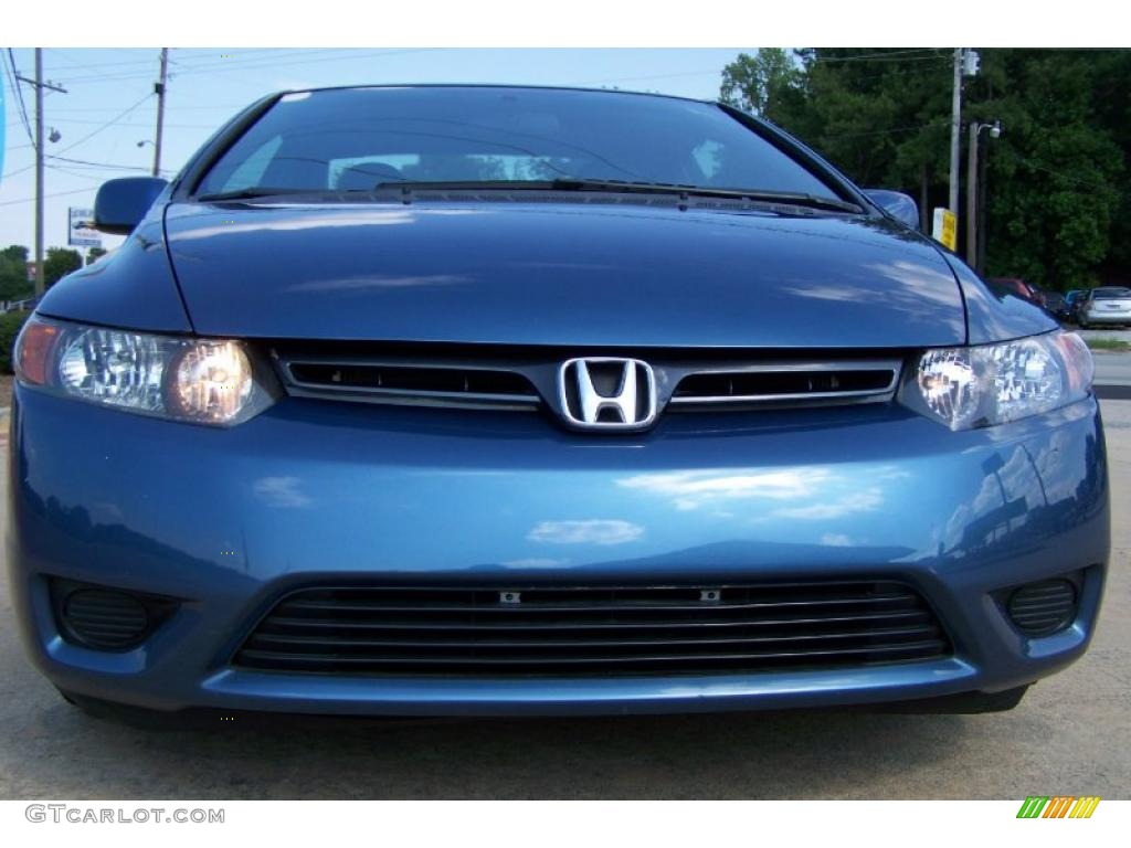 2008 Civic EX Coupe - Atomic Blue Metallic / Gray photo #15