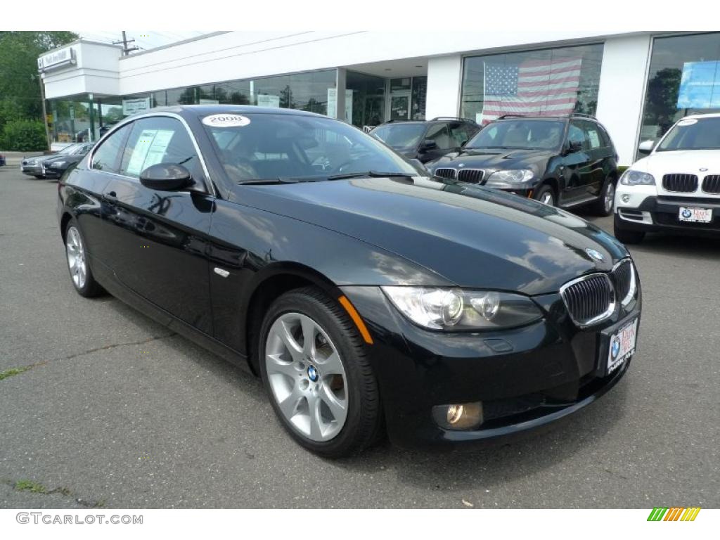 2008 3 Series 328xi Coupe - Jet Black / Black photo #1