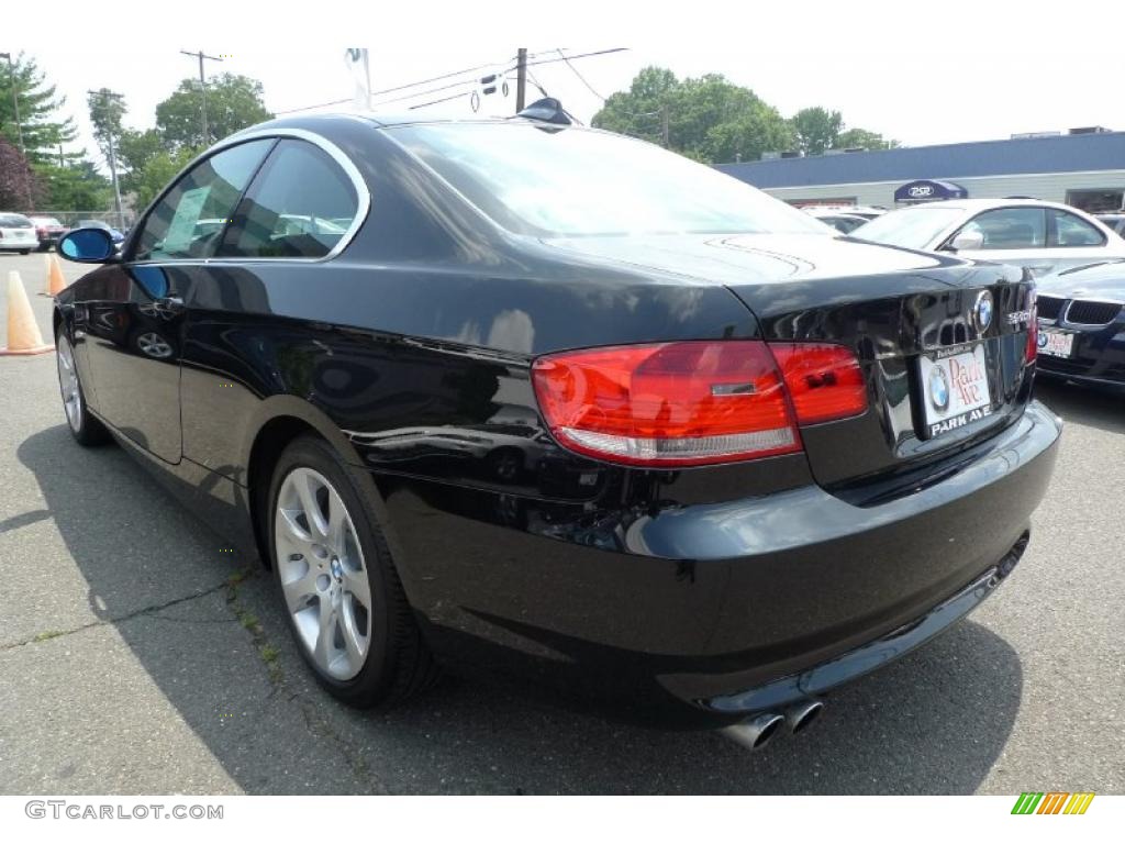 2008 3 Series 328xi Coupe - Jet Black / Black photo #4