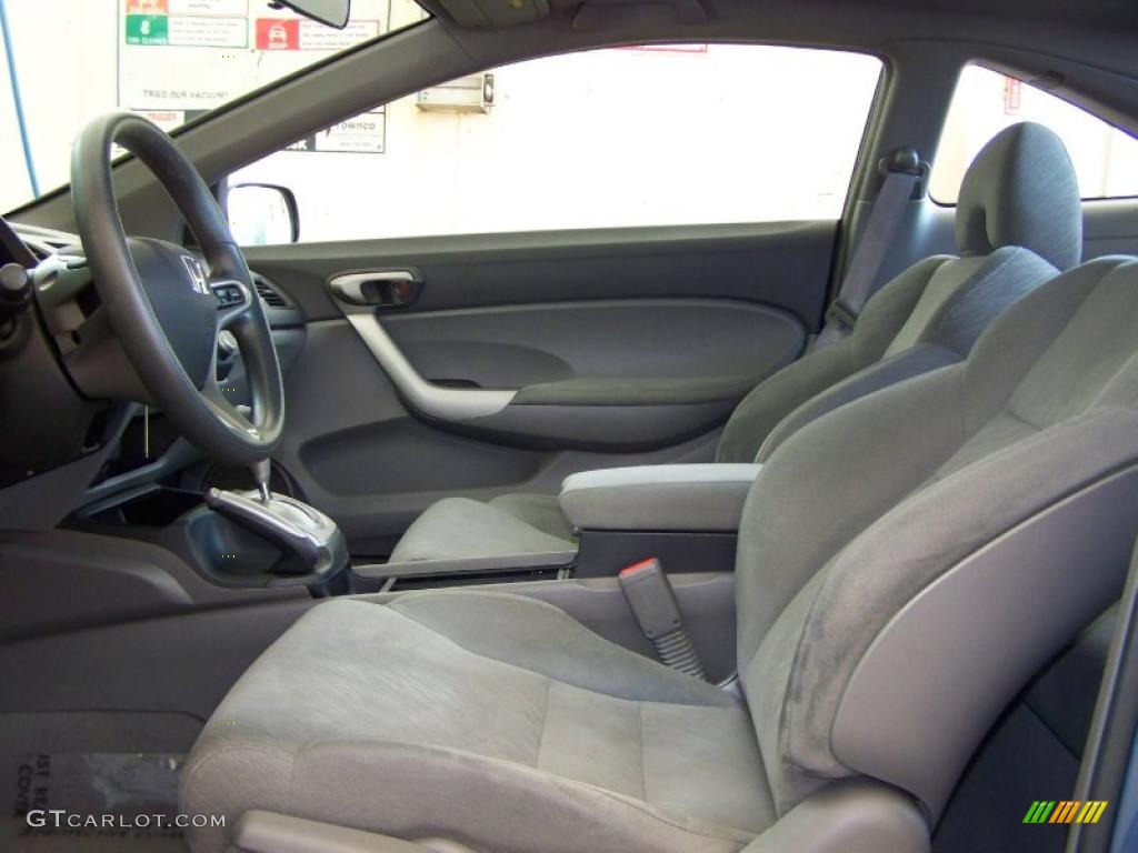 2008 Civic EX Coupe - Atomic Blue Metallic / Gray photo #31