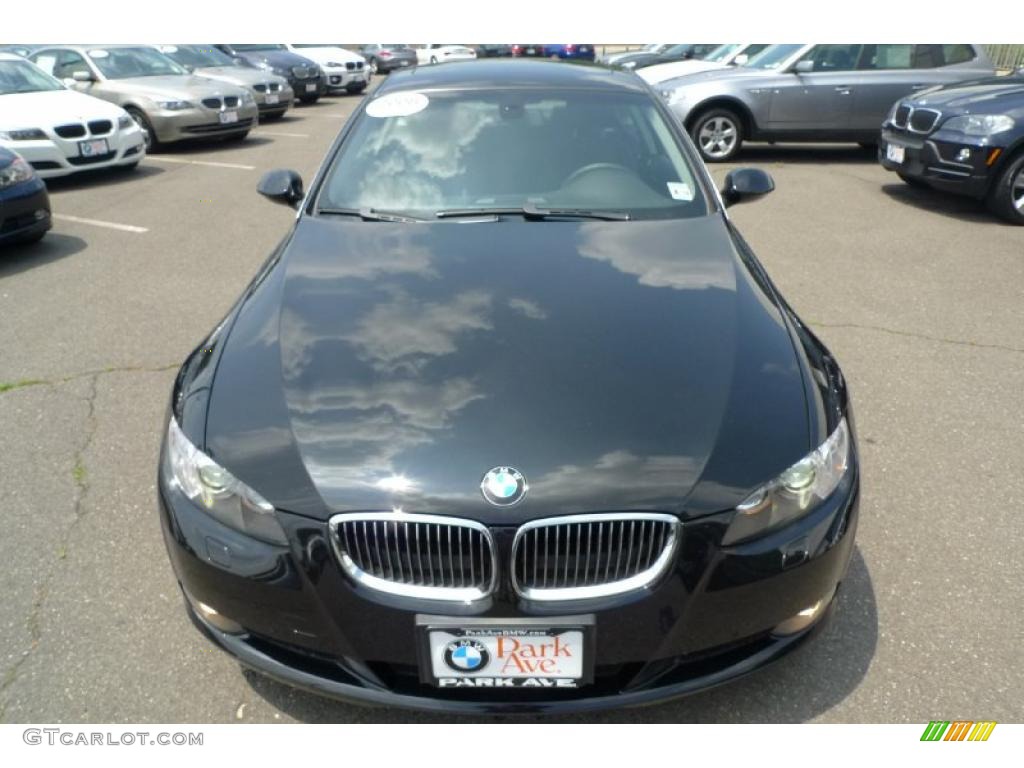 2008 3 Series 328xi Coupe - Jet Black / Black photo #11