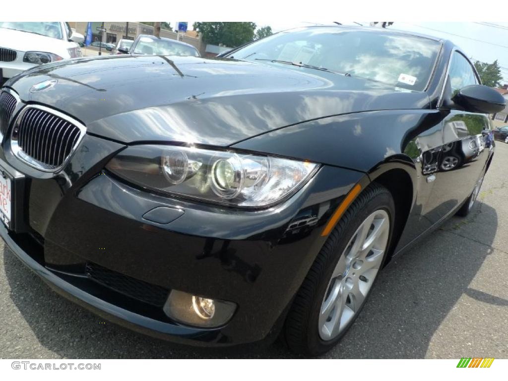 2008 3 Series 328xi Coupe - Jet Black / Black photo #13