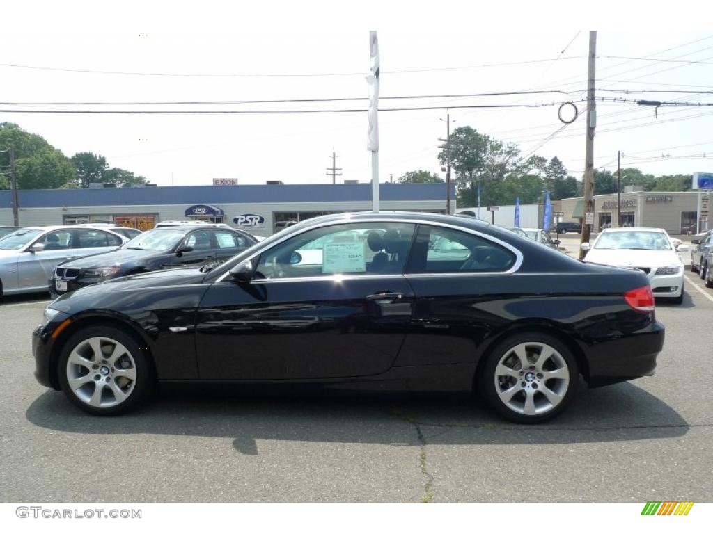 2008 3 Series 328xi Coupe - Jet Black / Black photo #16