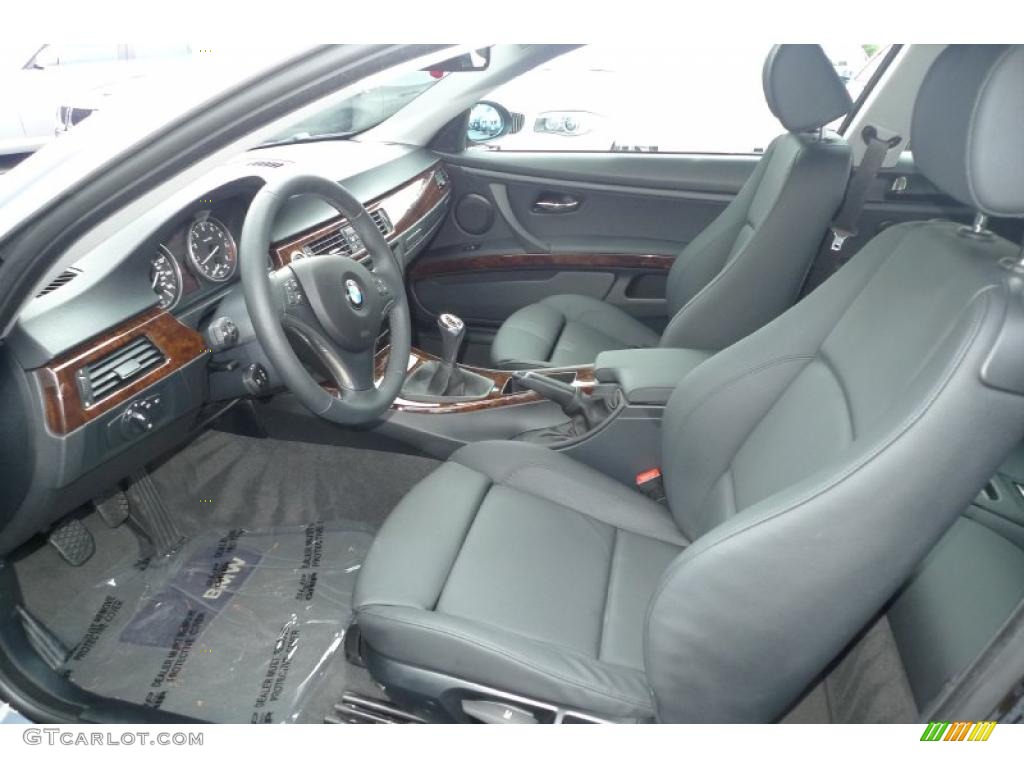 2008 3 Series 328xi Coupe - Jet Black / Black photo #25