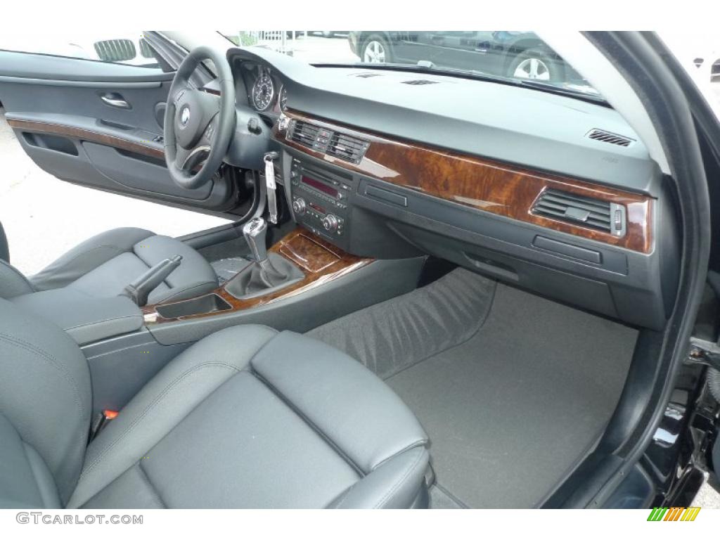 2008 3 Series 328xi Coupe - Jet Black / Black photo #33