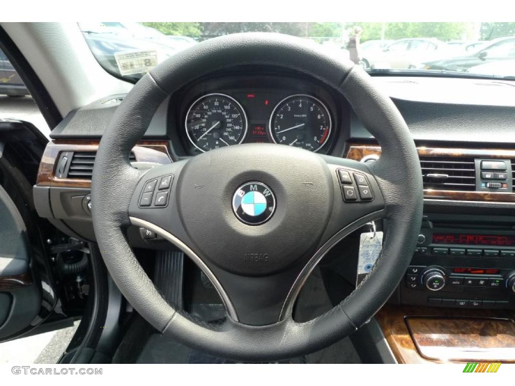 2008 3 Series 328xi Coupe - Jet Black / Black photo #39
